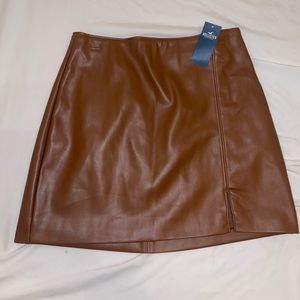Hollister Leather skirt.
